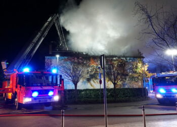 Dachstuhlbrand - Quelle: Feuerwehr Walldorf